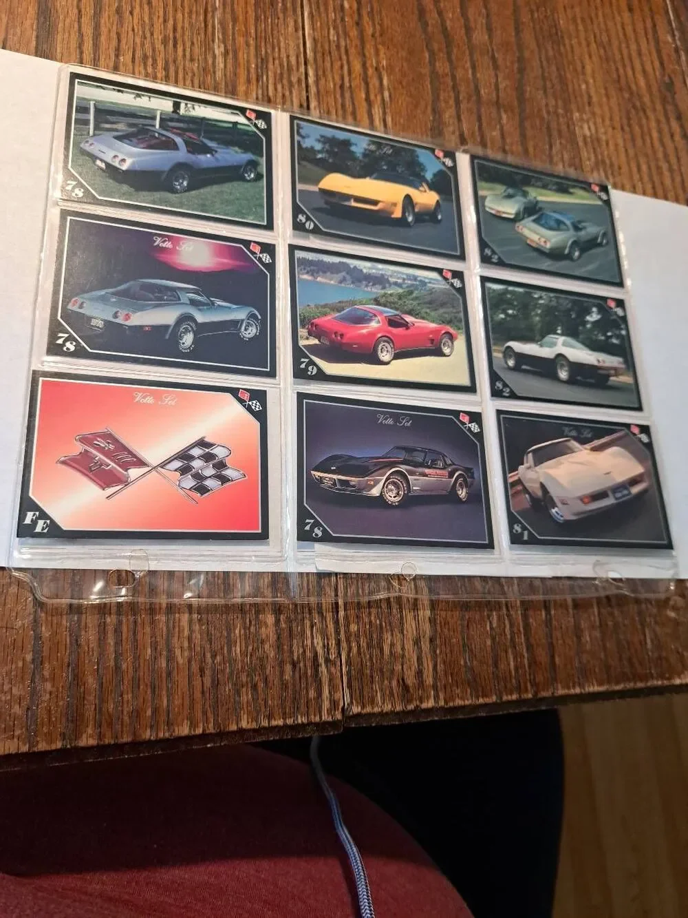 Vintage 1991 Collect A Card Vet Set Corvette Trading Cards Lot 9 Chevrolet Cards